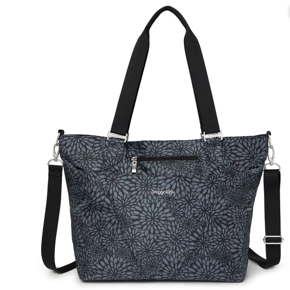 Baggallini ‎ Avenue Tote Bag  Midnight Blossom NWT